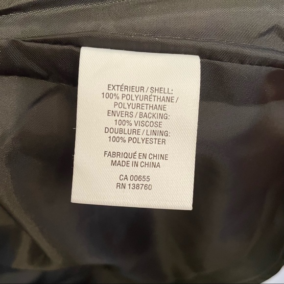 LAST CHANCE Black Vegan Leather Moto Jacket - small - Picture 5 of 7